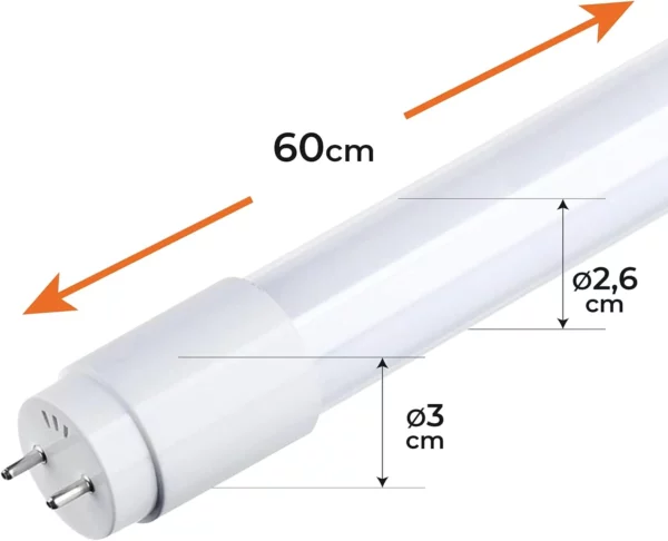 TUBE LED  10W 7000k 0.6 – Image 3
