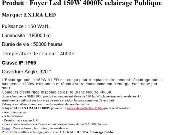 Foyer Led 150W 4000K – Image 4