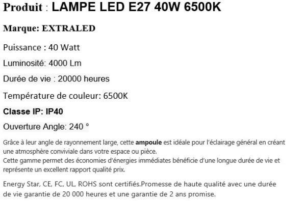 T100 40W 6500K – Image 9