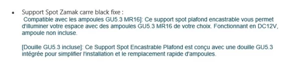Spot zamack Blanc Carre – Image 5