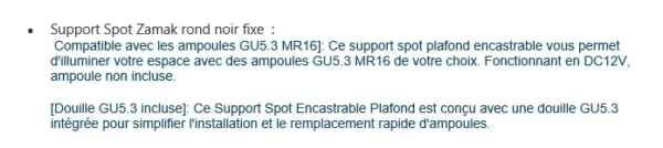 Spot zamack Noir  Rond – Image 5